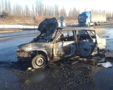 У Київській області в ході ДТП загорівся автомобіль, серед постраждалих діти