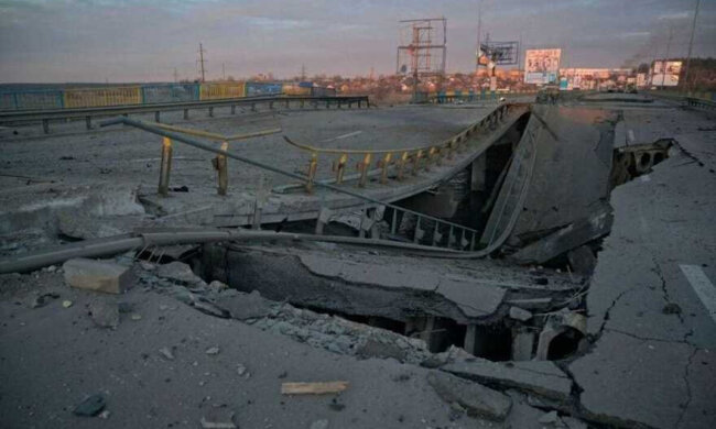 Від завтра розпочинається ремонт зруйнованого мосту на Гостомельському шосе