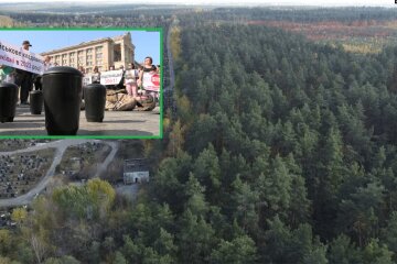 Рідні загиблих військових проти будівництва Національного військового кладовища у Гатному під Києвом