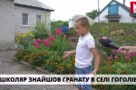 8-річний хлопець знайшов гранату в селі Гоголів Броварського району Київщини