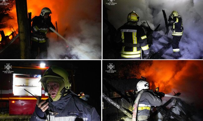 У Дніпровському районі ліквідували пожежу у приватному дерев'яному будинку