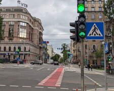 В центрі Києва встановили перші велосипедні світлофори
