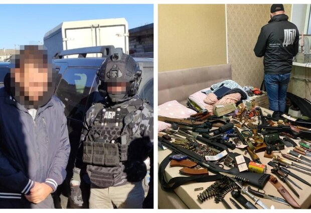 У Києві поліцейський попався на торгівлі зброєю: вилучено великий арсенал (відео)
