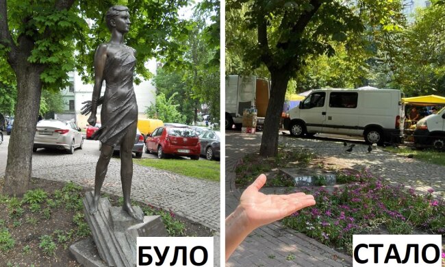 У Києві демонтували пам’ятник Зої Космодем’янській