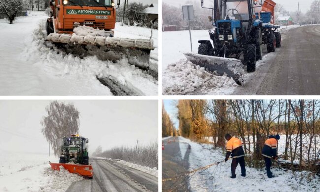 На Київщині дороги посипають протиожеледними сумішами та очищають від снігу, — КОВА