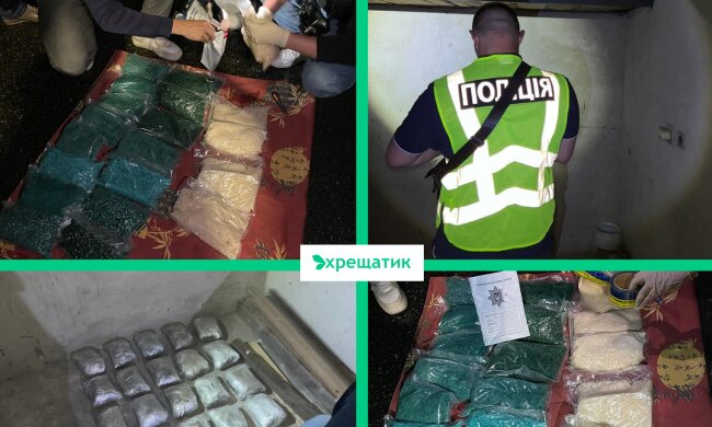 На Солом'янці "накрили" наркоторговців — сума вилученого синтетичного наркотику сягає ₴10 млн
