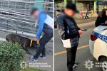 У Києві власник жорстоко побив свого собаку посеред вулиці