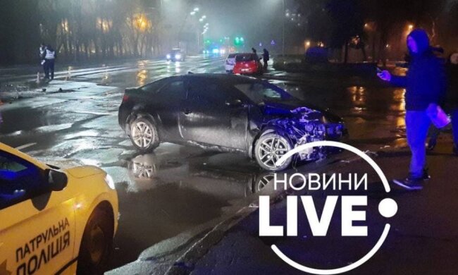 У Києві п’яний водій протаранив кілька авто