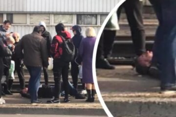 Сієста по-київськи: чоловік заснув прямо на трамвайних рейках