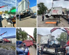 Столичні комунальники демонтують незаконні автолавки та об'єкти пересувної торгівлі