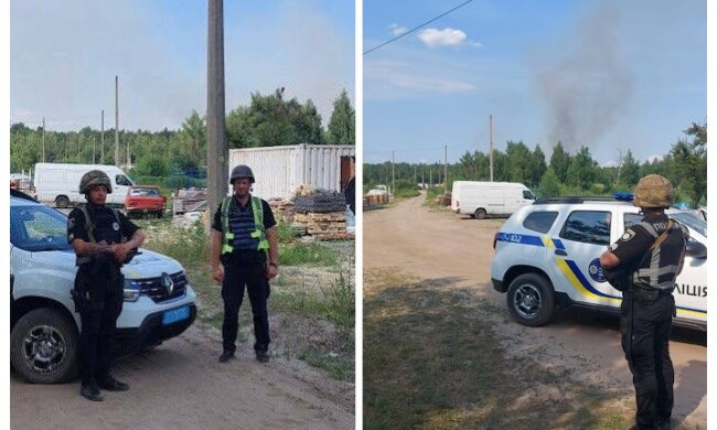 Масова детонація ворожих боєприпасів в Бучанському районі. В області чутно вибухи — начальник Нацполіції Київщини