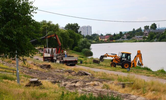 В парку Радунка у Дніпровському районі розпочали капремонт: які роботи заплановані