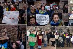 "Бруківка не стріляє!" — у центрі Києва під будівлею міськради влаштували мітинг на підтримку армії