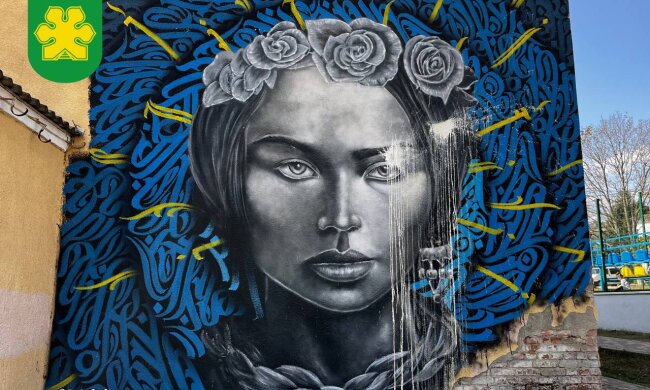 У Бучі невідомі спробували зіпсувати новий мурал, який створили американські волонтери