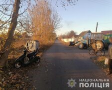 На Київщині трактор збив дитину на мопеді