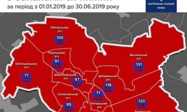 Де в Києві найбільше ловлять п’яних водіїв