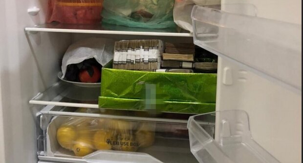 Посадовці Укрзалізниці зберігали мільйони в холодильнику з лимонами