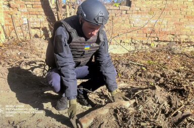 У Київській області виявлено небезпечну мінометну міну «НОНА»